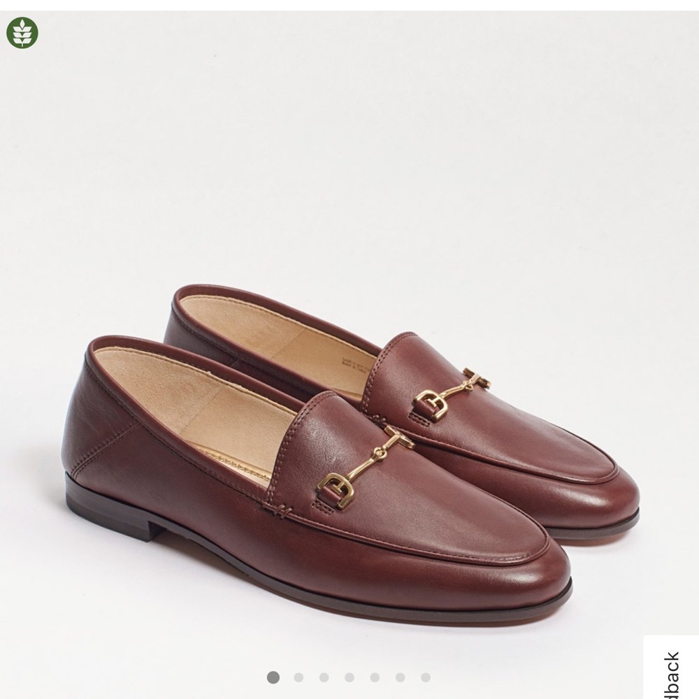 Sam Edelman Brown Slip-On Loafers with Horsebit Accent